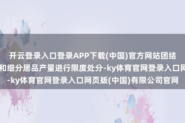 开云登录入口登录APP下载(中国)官方网站团结市集需求对居品总产量和细分居品产量进行限度处分-ky体育官网登录入口网页版(中国)有限公司官网