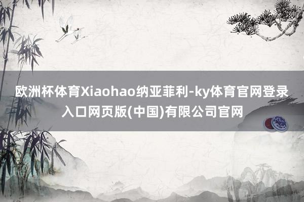 欧洲杯体育Xiaohao纳亚菲利-ky体育官网登录入口网页版(中国)有限公司官网